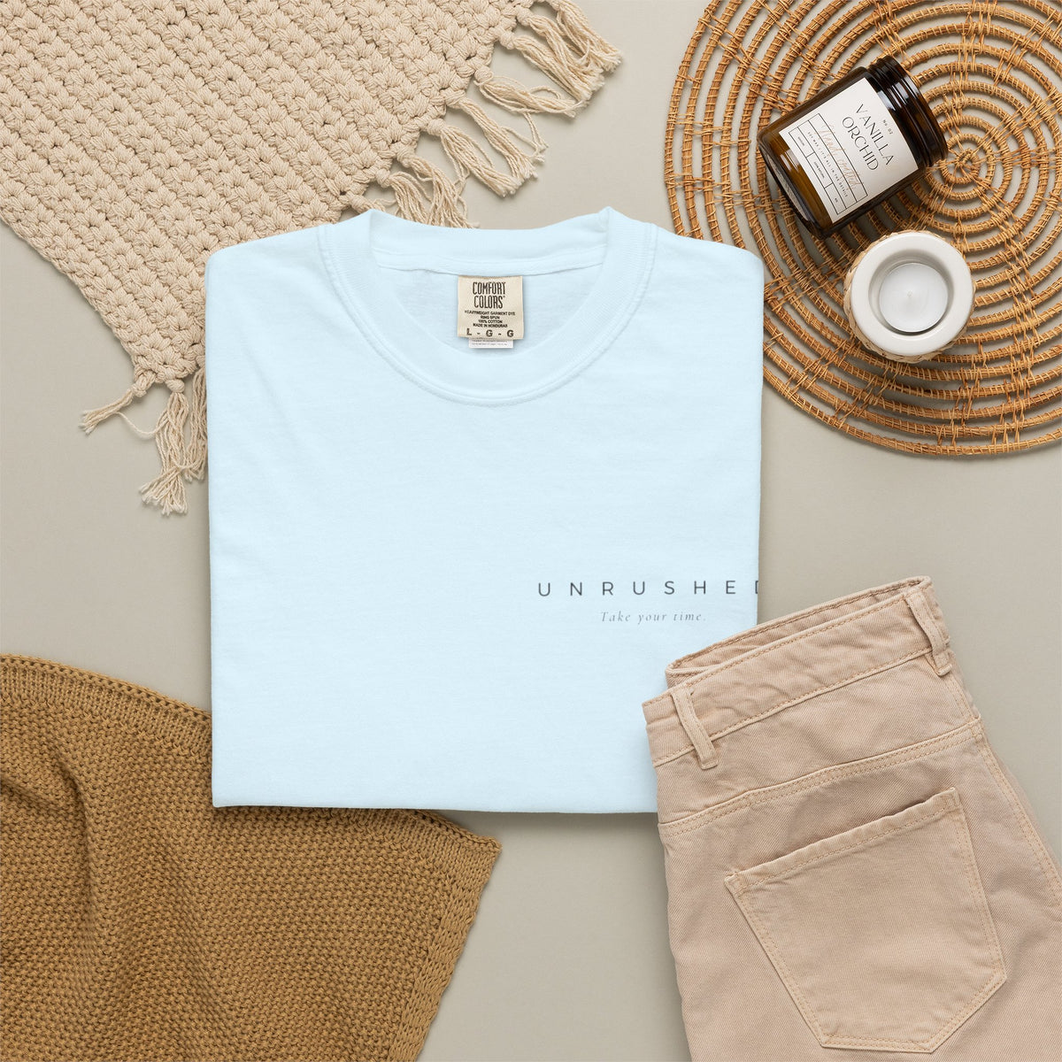 Tahsin UNRUSHED — “Take Your Time” | Premium Minimalist T-Shirt