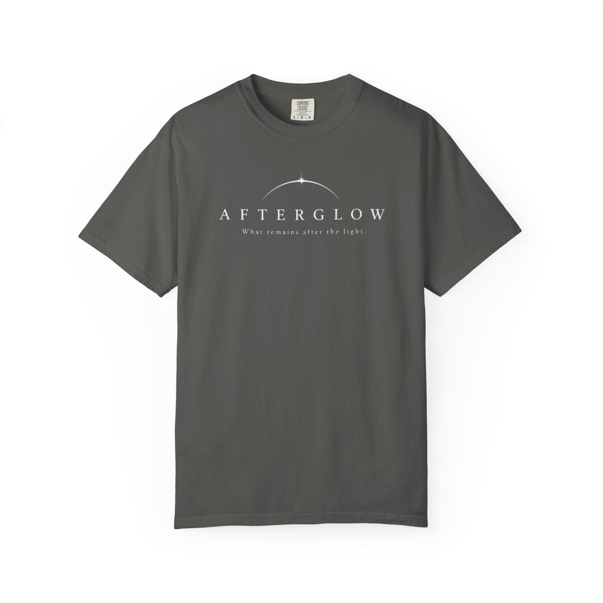 AFTERGLOW — What Remains After the Light | Minimalist Graphic T-Shirt