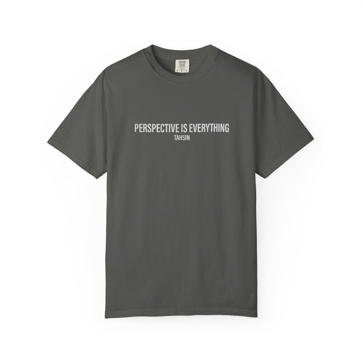 Tahsin "Perspective is Everything" Garment-Dyed Heavyweight Tee