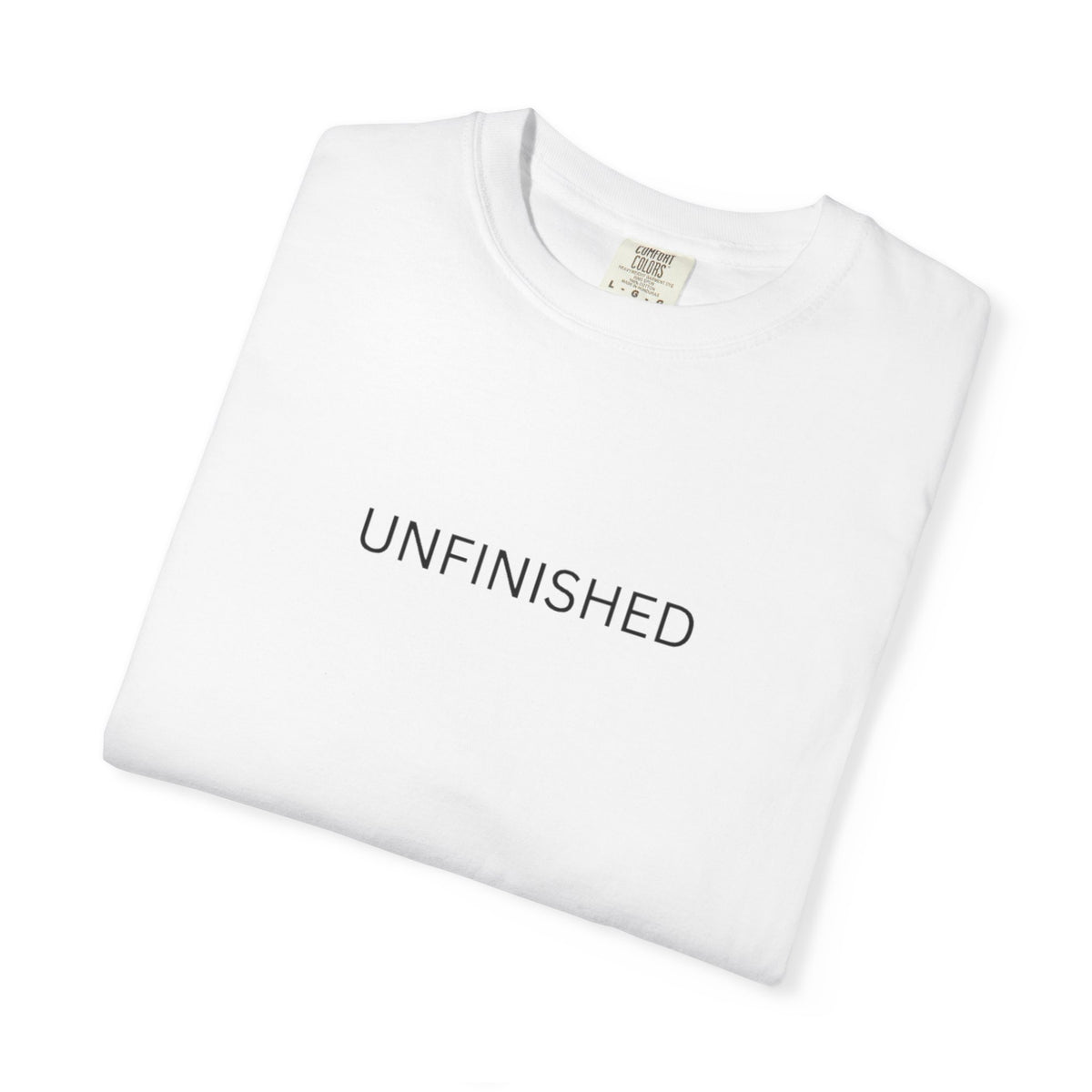 UNFINISHED — A Minimalist T-Shirt for Those Still Becoming