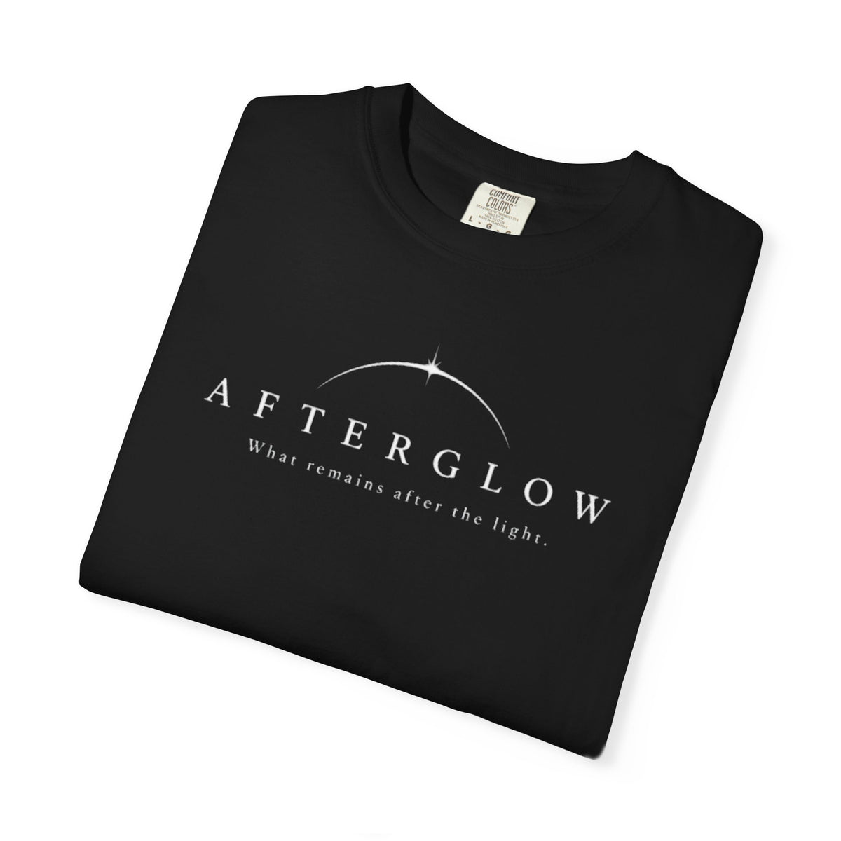 AFTERGLOW — What Remains After the Light | Minimalist Graphic T-Shirt