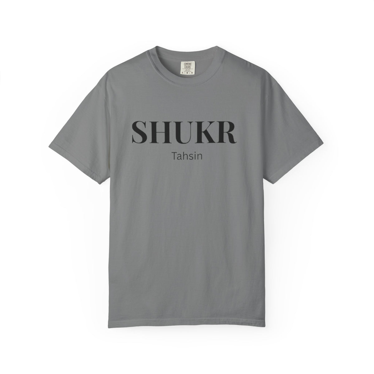 Shukr Tahsin T-Shirt — Minimal Gratitude Tee