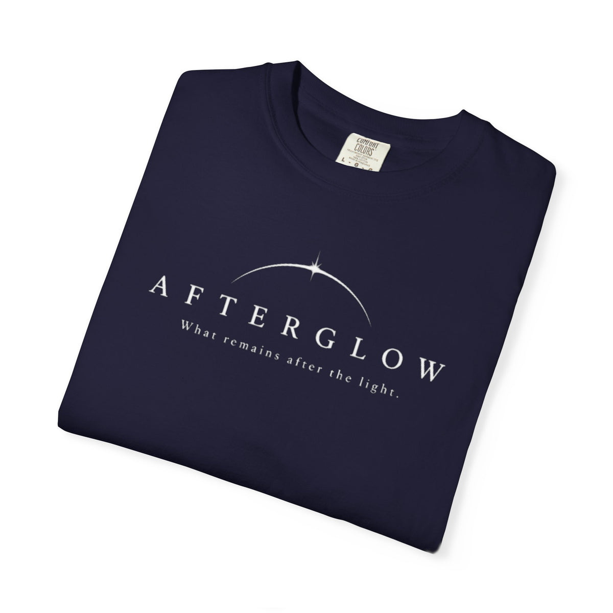 AFTERGLOW — What Remains After the Light | Minimalist Graphic T-Shirt