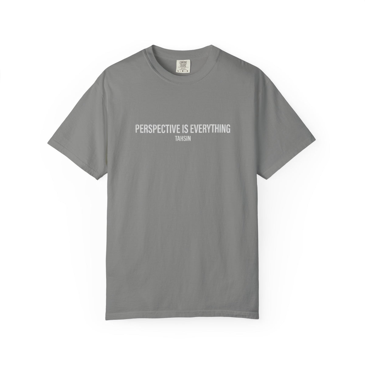Tahsin "Perspective is Everything" Garment-Dyed Heavyweight Tee