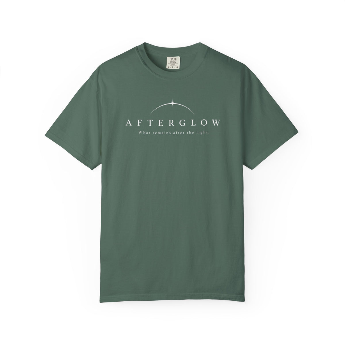 AFTERGLOW — What Remains After the Light | Minimalist Graphic T-Shirt