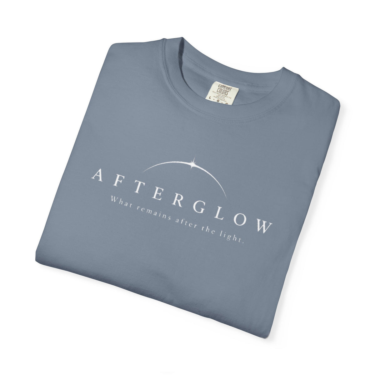 AFTERGLOW — What Remains After the Light | Minimalist Graphic T-Shirt