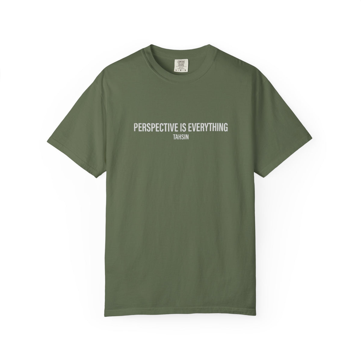 Tahsin "Perspective is Everything" Garment-Dyed Heavyweight Tee