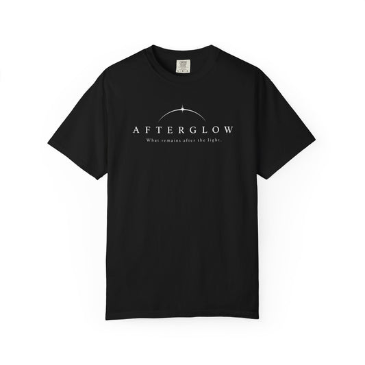 AFTERGLOW — What Remains After the Light | Minimalist Graphic T-Shirt