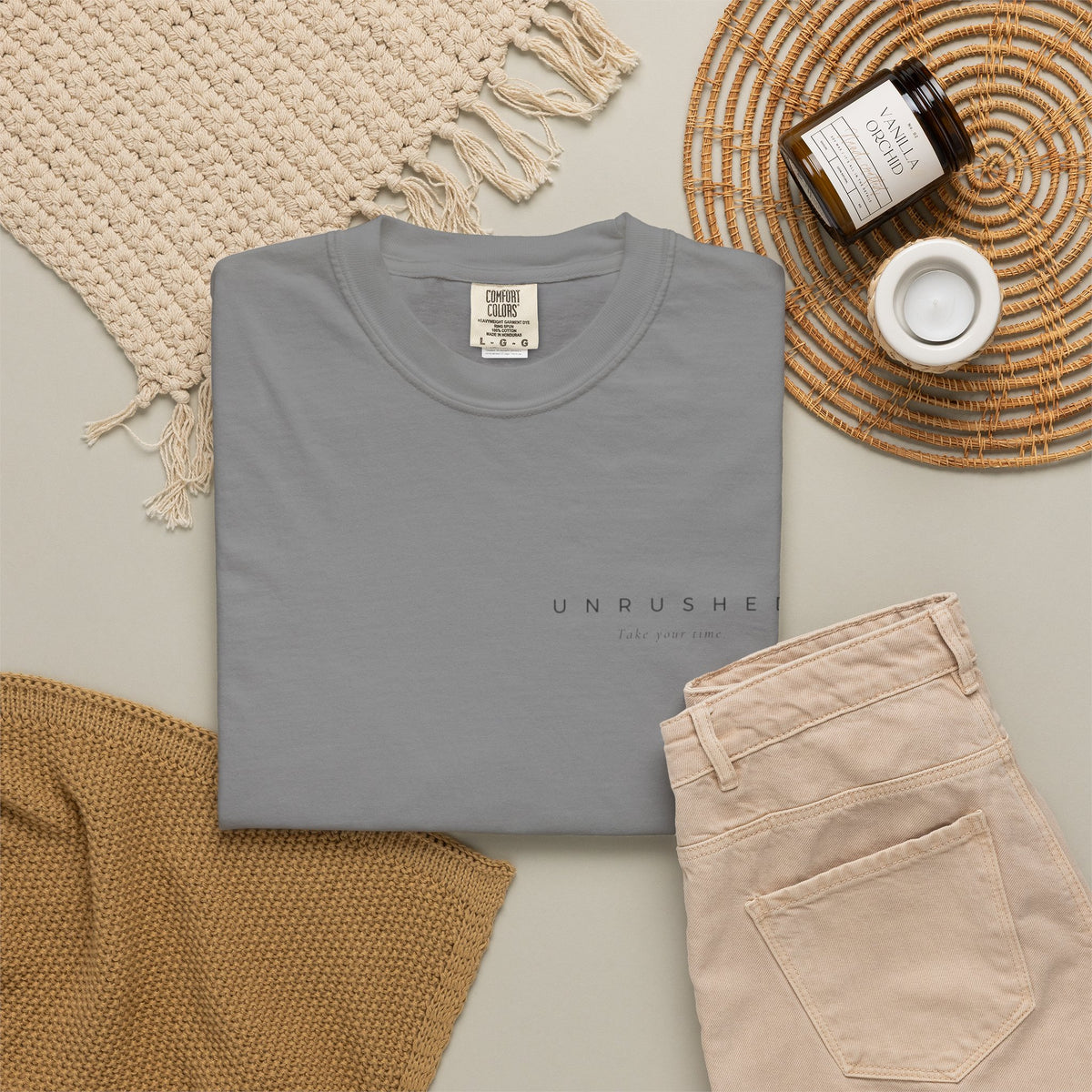 Tahsin UNRUSHED — “Take Your Time” | Premium Minimalist T-Shirt